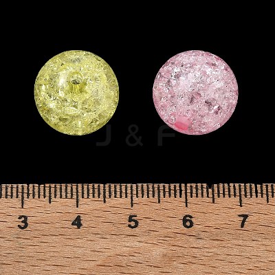 Transparent Crackle Acrylic Beads AC-CBA4496-12E-1