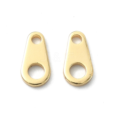 Brass Chain Tabs KK-B072-32G-1
