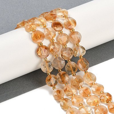 Natural Citrine(Heated) Beads Strands G-C116-A58-01-1