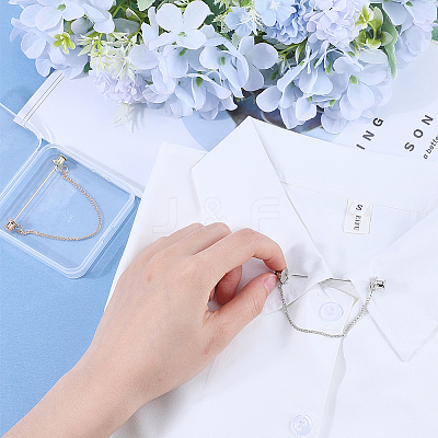 Zinc Alloy Hanging Chain Brooches FIND-GF0006-87C-1