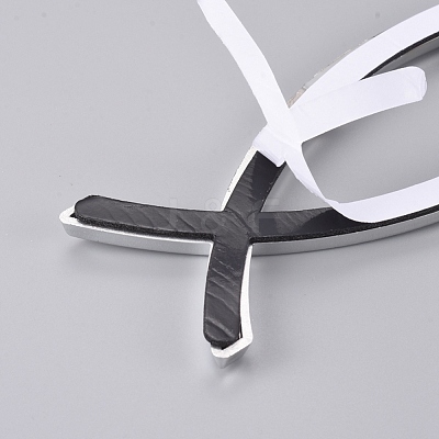Waterproof ABS Plastic Jesus Fish Decal Sticker RB-WH0002-07-1