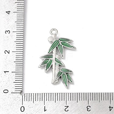 Rack Plating Alloy Enamel Rhinestone Pendants PALLOY-R151-35P-1