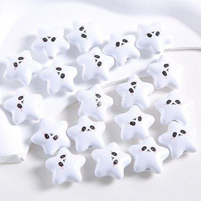 Star Shape Plastic Beads PW-WG546DD-04-1