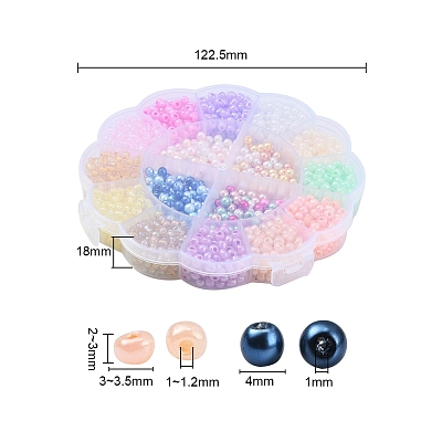 Glass Beads Set DIY-YW0003-42-1