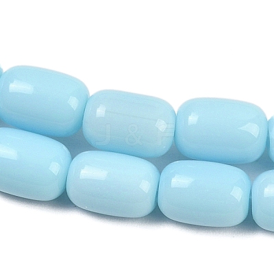 Opaque Glass Beads Strands GLAA-Z015-02E-1
