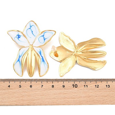 304 Stainless Steel Stud Earrings SA-CBA065A-03B-G-1