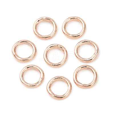 Brass Closed Jump Rings KK-CBA8EB2-01RG-1