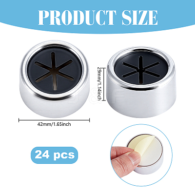 24Pcs Self-adhesive ABS Towel Storage Hook AJEW-GO0004-96-1