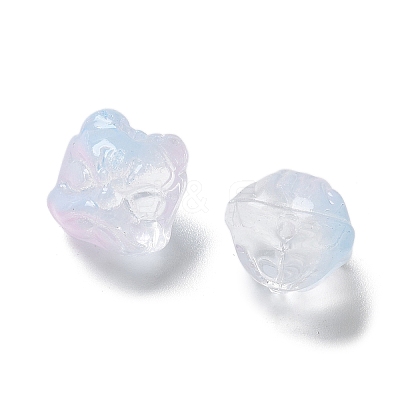 Baking Paint Transparent Glass Beads X1-GLAA-C035-01C-1