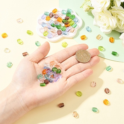 100Pcs 10 Styles Glass Imitation Austrian Crystal Beads GLAA-YW0005-64-1