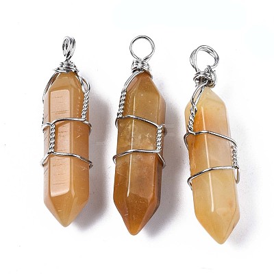 Natural Topaz Jade Big Pendants G-T122-70H-1