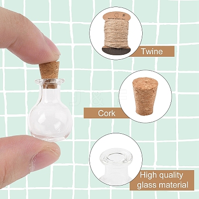 DIY Glass Bottle Pendants Making Kits DIY-YW0011-05-1