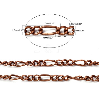 Iron Handmade Chains Figaro Chains Mother-Son Chains CHSM005Y-R-1