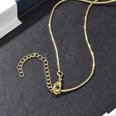1MM Brass Round Snake Chain Necklaces for Women KK-CBA4FD4-06G-1