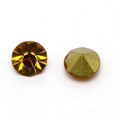 Glass Rhinestone Cabochons RGLA-WH0005-02C-1