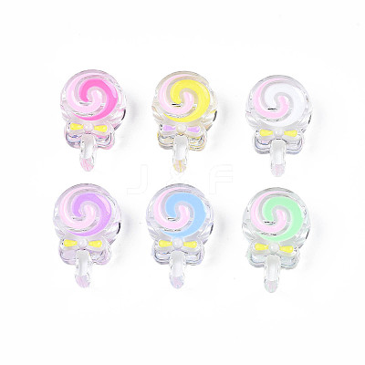 Transparent Acrylic Beads X-ACRC-S039-04-1