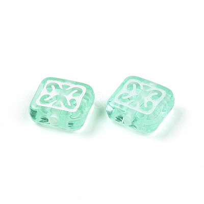 Transparent Acrylic Beads TACR-T028-53-1