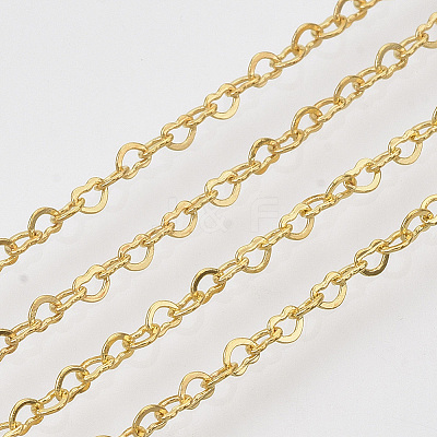 Brass Heart Link Chains CHC-T008-03G-01-1