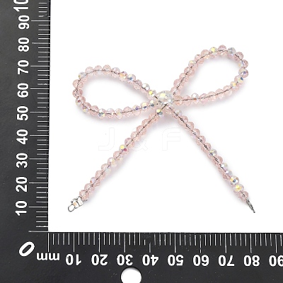 Alloy & Glass Bowknot Chandelier Component Links PALLOY-D360-01D-1