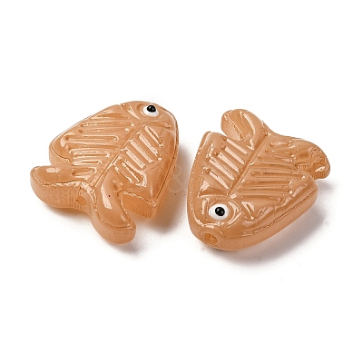 Transparent Glass Enamel Beads LAMP-U004-06-06-1