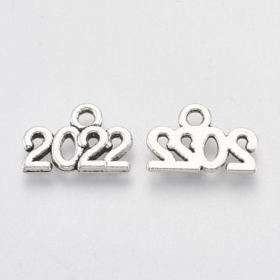 Tibetan Style Alloy Charms TIBE-T010-37AS-RS-1