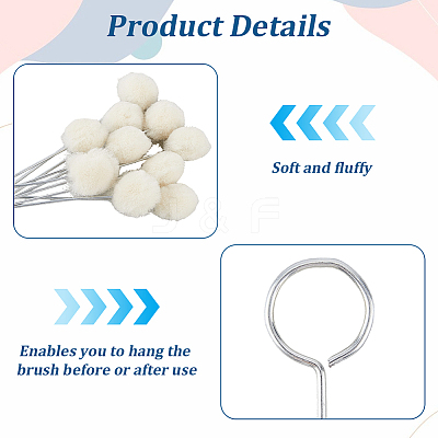 Wool Daubers Ball Brush Leather Dye Tool TOOL-WH20005-15B-1