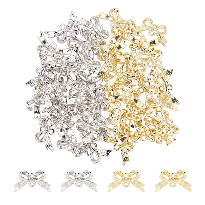 48Pcs 2 Colors Alloy Connector Charms FIND-DC0001-93-1