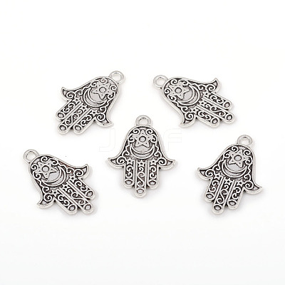 Tibetan Style Alloy Pendants X-TIBEP-G026-01AS-1