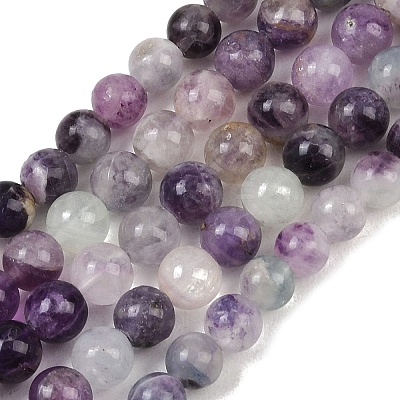 Natural Fluorite Beads Strands G-P530-B04-02A-1