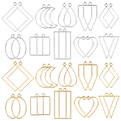 80pcs 20 Styles Alloy Pendants FIND-SP0004-96-1