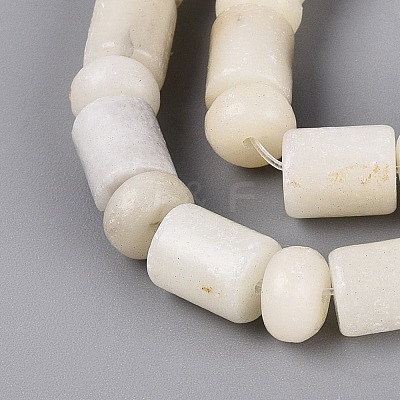 Natural White African Opal Beads Strands G-Q616-09N-1