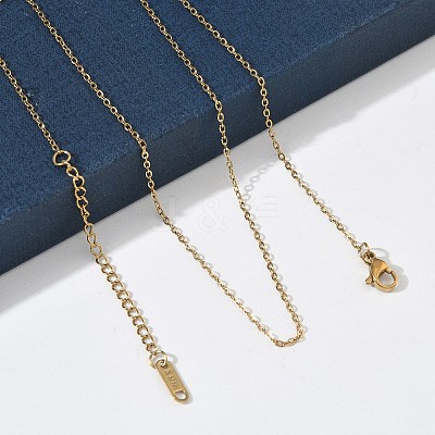 1.5MM 304 Stainless Steel Cable Chain Necklaces for Women SA-CBACA62-02G-1