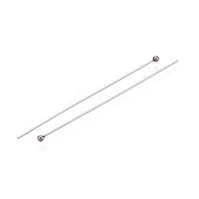 304 Stainless Steel Head Pins STAS-T065-50mm-20P-1