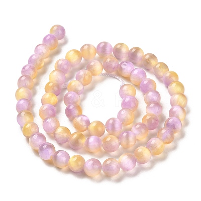 Natural Selenite Dyed Beads Strands G-P493-02I-1