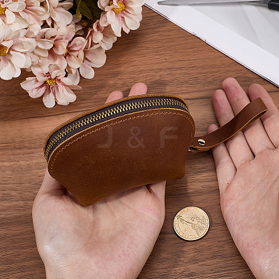 Leather Credit Card Wallets for Women Men AJEW-WH20007-10B-1