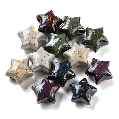 Opaque Acrylic Beads OACR-E028-06-1