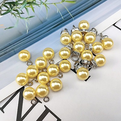 ABS Plastic Imitation Pearl Charms X1-KY-TAC0011-03P-07-1