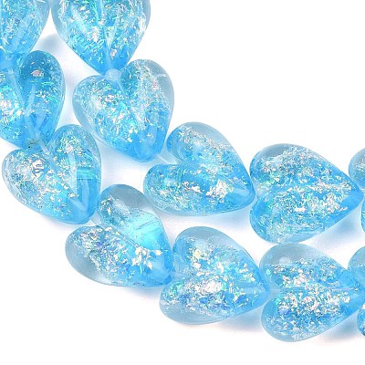 Handmade Foil Glass Beads DICH-C001-01F-1