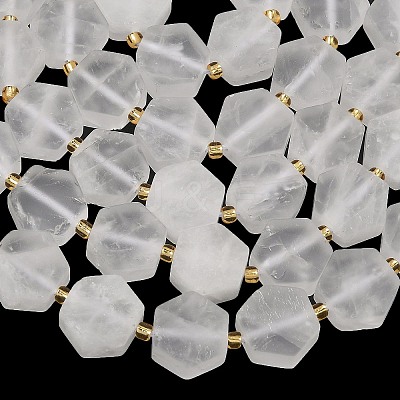 Natural Quartz Crystal Beads Strands G-A291-A04-01-1