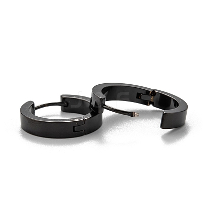 304 Stainless Steel Huggie Hoop Earrings EJEW-O087-09G-EB-1