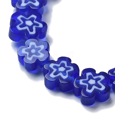 Handmade Millefiori Lampwork Beads Strands LAMP-F035-09D-1