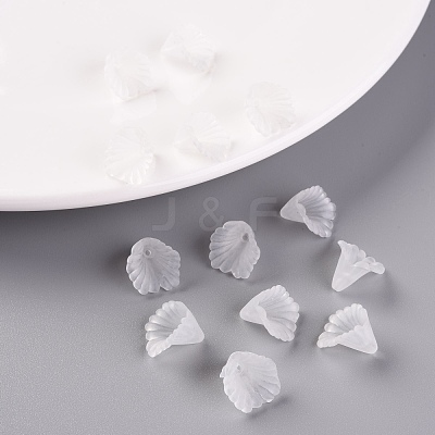 Frosted Acrylic Bead Caps MACR-S371-10A-701-1
