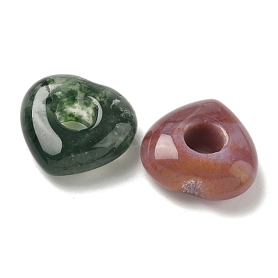 Natural Indian Agate European Beads G-C252-01H-1