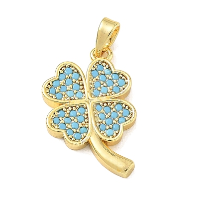 Brass Rhinestone Pendants RB-CBACCCF-02G-1