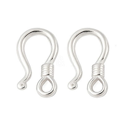 925 Sterling Silver Hook Clasps STER-S012-03B-P-1