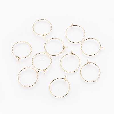 Brass Hoop Earrings X-KK-S341-85-1