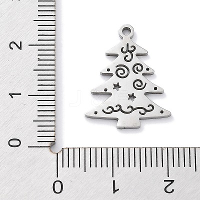 Christmas Theme Anti-Tarnish 304 Stainless Steel Pendants LS-STAS-R003-04P-03-1
