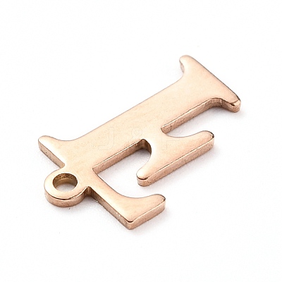 PVD Vacuum Plating  304 Stainless Steel Charms STAS-H112-F-RG-1
