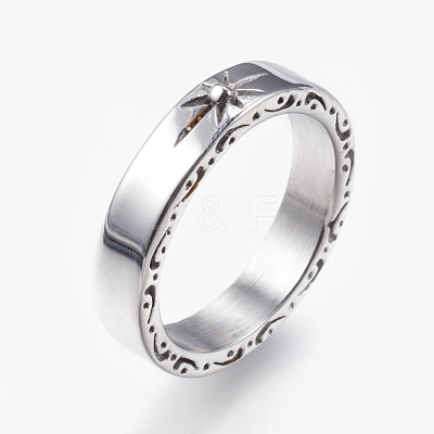 304 Stainless Steel Rings RJEW-G092-17-20mm-1