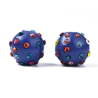 Polymer Clay Rhinestone Beads RB-T017-31A-1